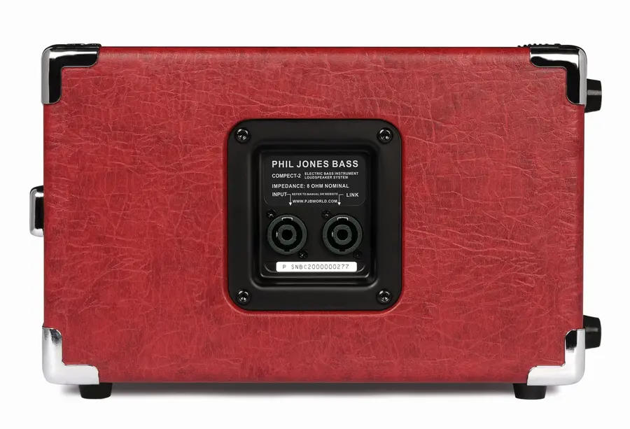 Phil Jones Bass C2 - Compact 2 Basskabinett, 2x5", 200 Watt - Rød 