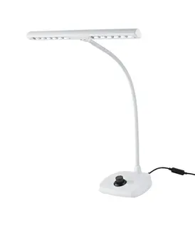 K&amp;M 12298 Pianolampe 12 LED med dimmebryter, white