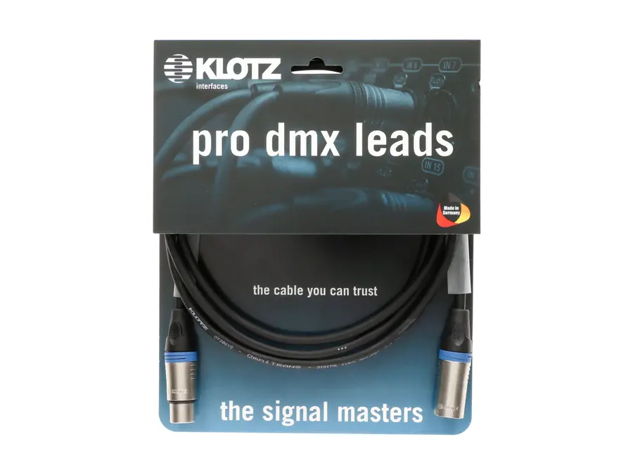 Klotz pro dmx lead LX3 bk 10m 