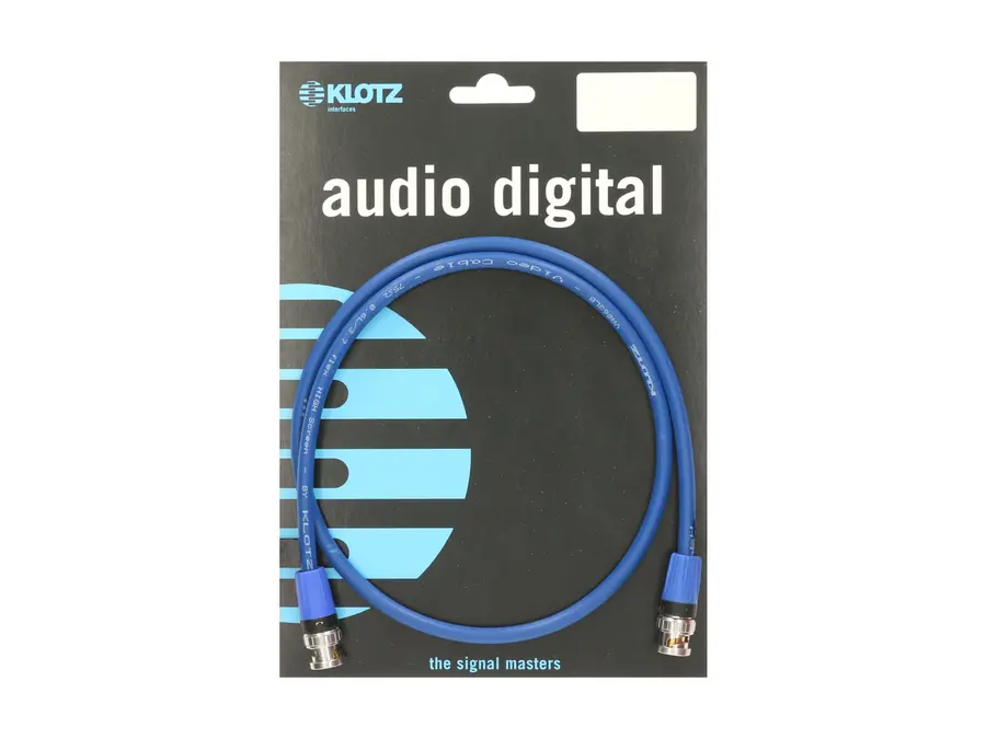 Klotz wordclock kabel Neutrik BNC blå 3m 