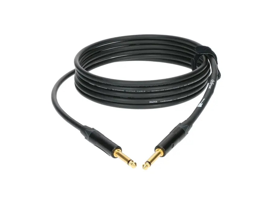 Klotz LaGrange supreme guitar cable gold tip str.-angl. 6m 