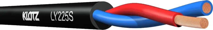 Klotz LY225 twinaxial speaker cable black 2x2.5 20m 