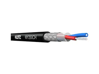 Klotz mikrofon kabel 2 x 0.50mm2 FRNC Eca Black 50m