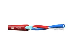 Klotz Balanced Wiring cable 1x2x0,22mm PVC red 50m