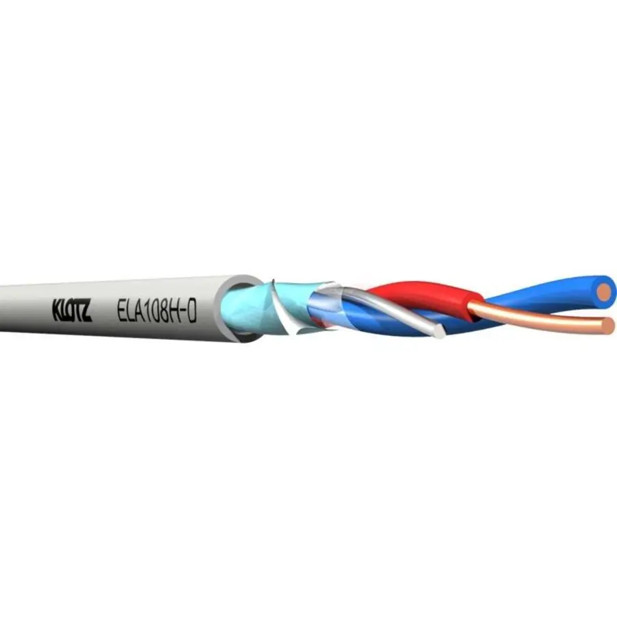 Klotz 100V Line-PA Speaker Cable 1-pair FRNC Dca grey 100m 
