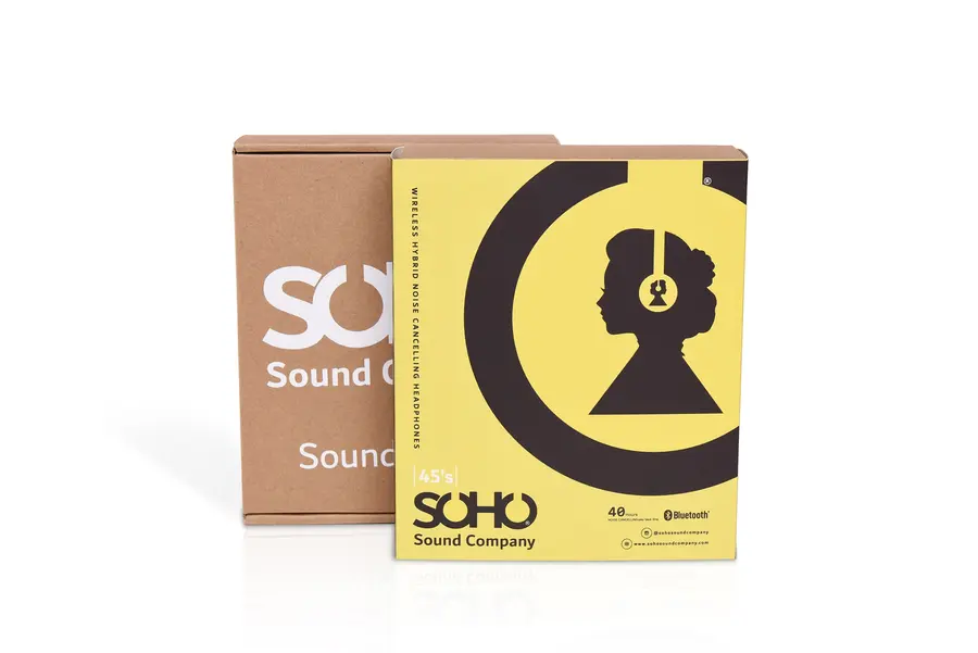 Soho 45's Hodetelefoner Sort, støyreduserende 
