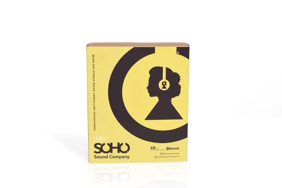 Soho 45's Hodetelefoner Sort, støyreduserende 