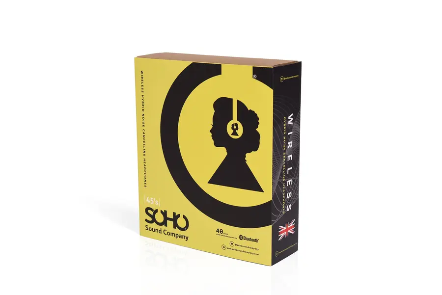 Soho 45's Hodetelefoner Sort, støyreduserende 