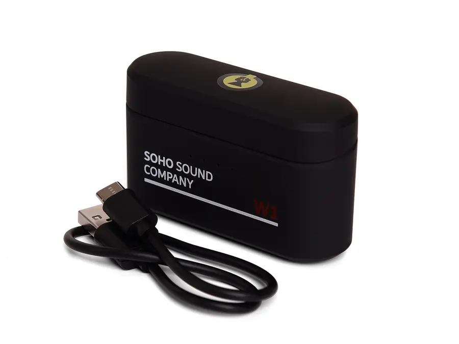 Soho W1 Trådløse øreplugger med innebygd powerbank - Bass Black 