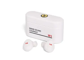 Soho W1 Trådløse øreplugger med innebygd powerbank, White City House