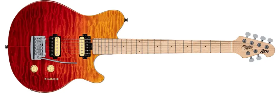 Sterling by Music Man Axis AX3QM Spectrum Red 