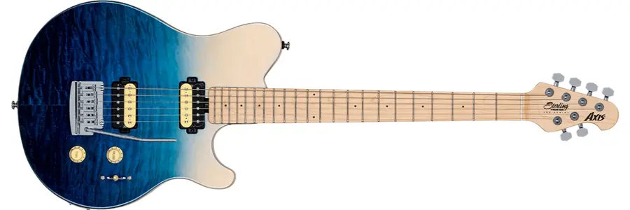Sterling by Music Man Axis AX3QM Spectrum Blue 