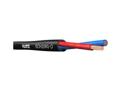 Klotz LHC-FRNC Speaker cable 2x1,5mm Black Dca 50m