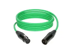 Klotz mik.kabel Prime Neutrik XLR/XLR Grønn kabel 3m