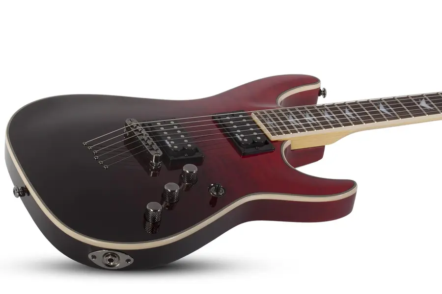 Schecter Omen Extreme-6 Blood Burst Black/Red Fade 