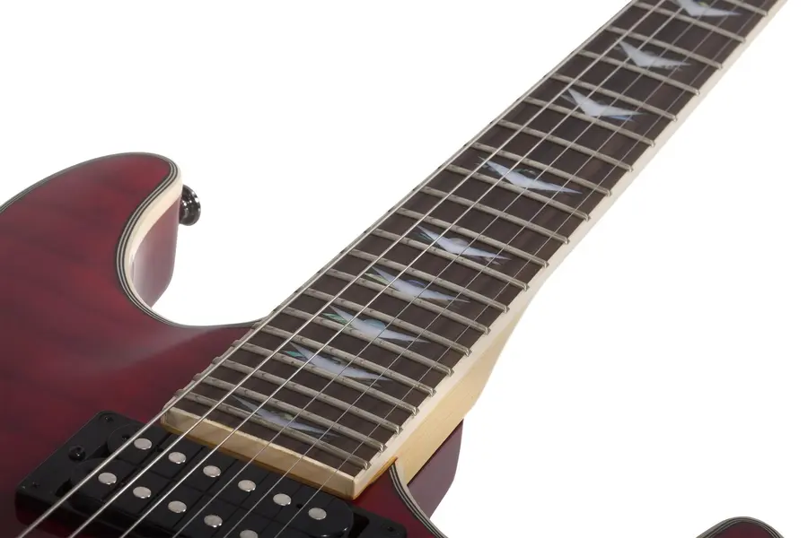 Schecter Omen Extreme-6 Blood Burst Black/Red Fade 
