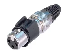 Neutrik NC3FX-HD XLR plugg 3P Hun Nikkel Heavy Duty steel