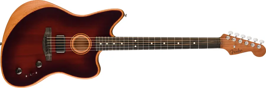 Fender American Acoustasonic Jazzmaster All-Mahogany Bourbon Burst 