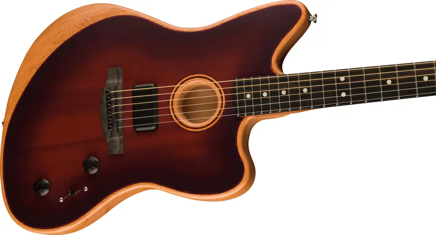 Fender American Acoustasonic Jazzmaster All-Mahogany Bourbon Burst 
