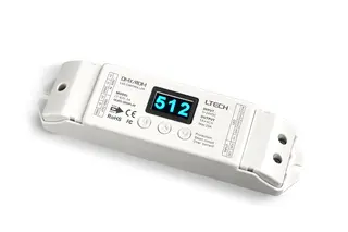 LTECH LED driver for RGBW LED Maks 4 x 5A. 12-24VDC inn. Display, DMX