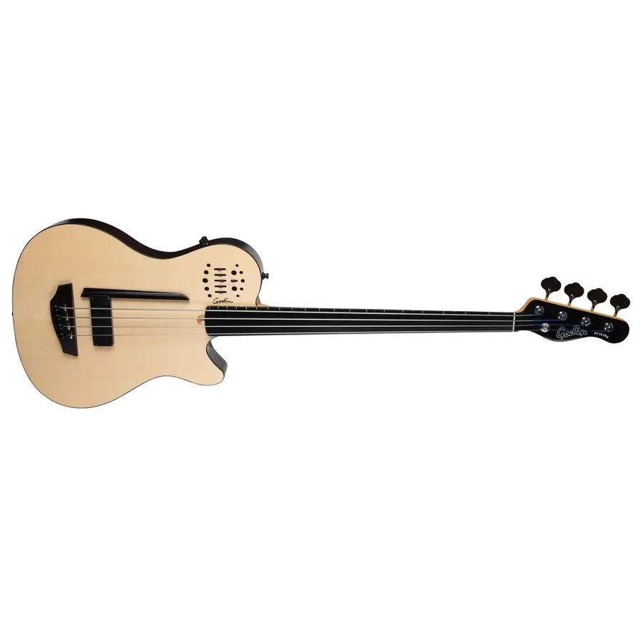 Godin A4 Natural Fretless A/E Bass 