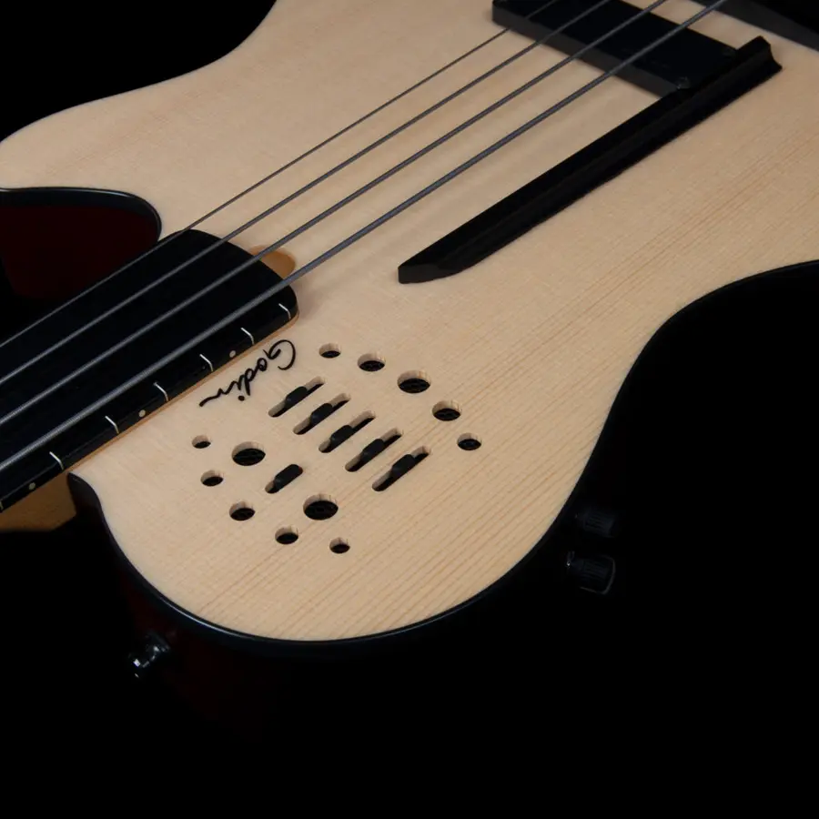 Godin A4 Natural Fretless A/E Bass 