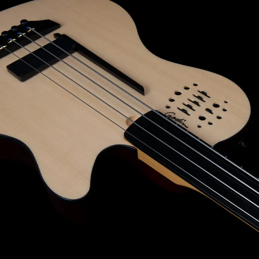 Godin A4 Natural Fretless A/E Bass 