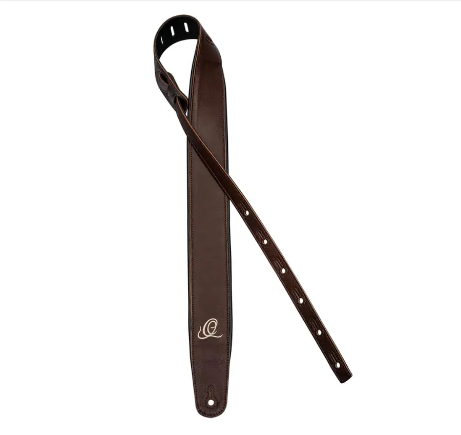 Ortega OSAR-5 Gitar Lærreim 70mm 3-lags Highland Chocolate 