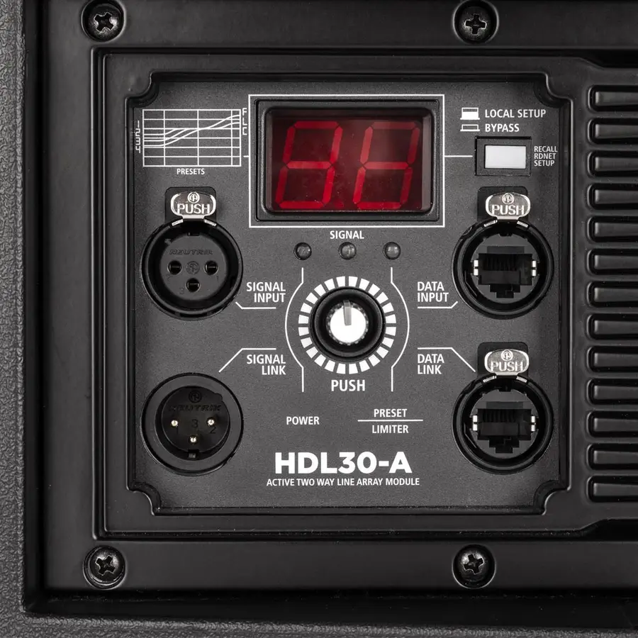RCF HDL 30-A HDL 30 Line Array 2x10in + 1x4in,RDNet 