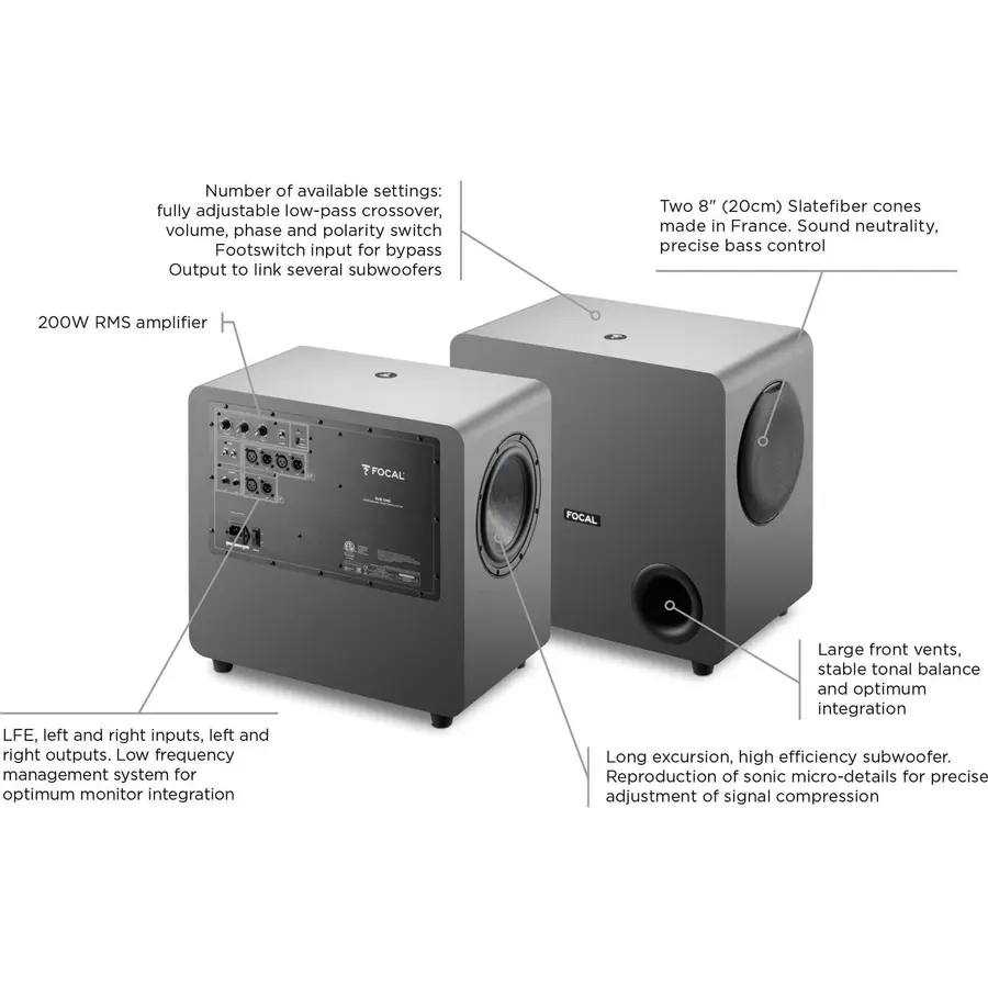 Focal Alpha Sub One (Pris pr stk) 