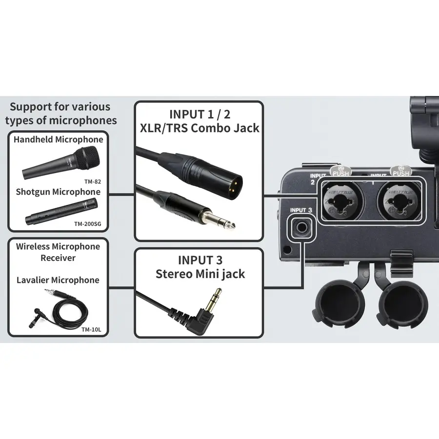 Tascam CA-XLR2D-C Mikrofonadapter til kamera, Canon 