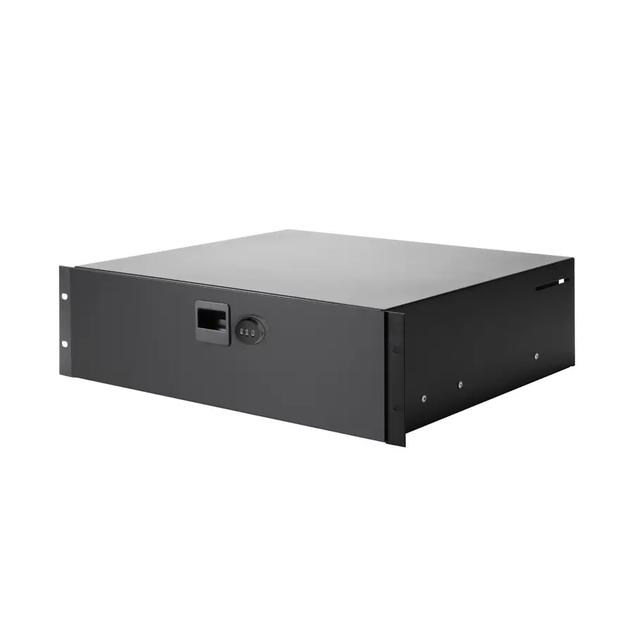 Adam Hall Parts 87403 CL Rack Drawer 3 U Steel, Combination Lock 