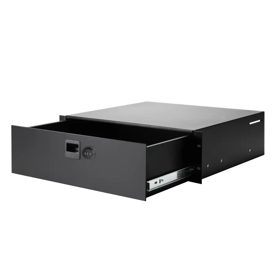 Adam Hall Parts 87403 CL Rack Drawer 3 U Steel, Combination Lock 