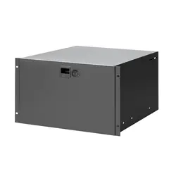 Adam Hall 19" Parts 87406 CL Rack Drawer 6 U Steel, Combination Lock