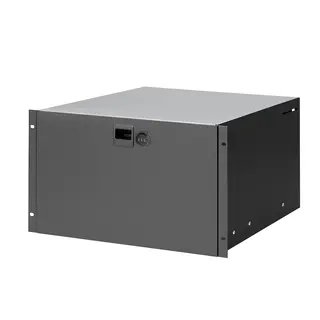 Adam Hall 19" Parts 87406 CL Rack Drawer 6 U Steel, Combination Lock