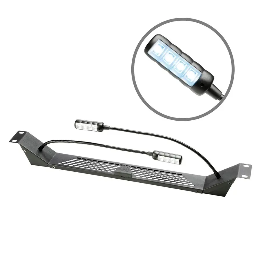 Adam Hall 19" Parts 87463 ULTRA Dual Cold White COB LED Rack Light 