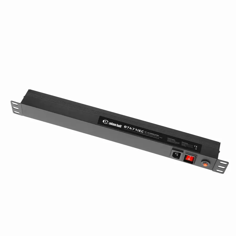 Adam Hall 19" Parts 87471 IEC 19" 1U Power Strip with 10x IEC Connect 
