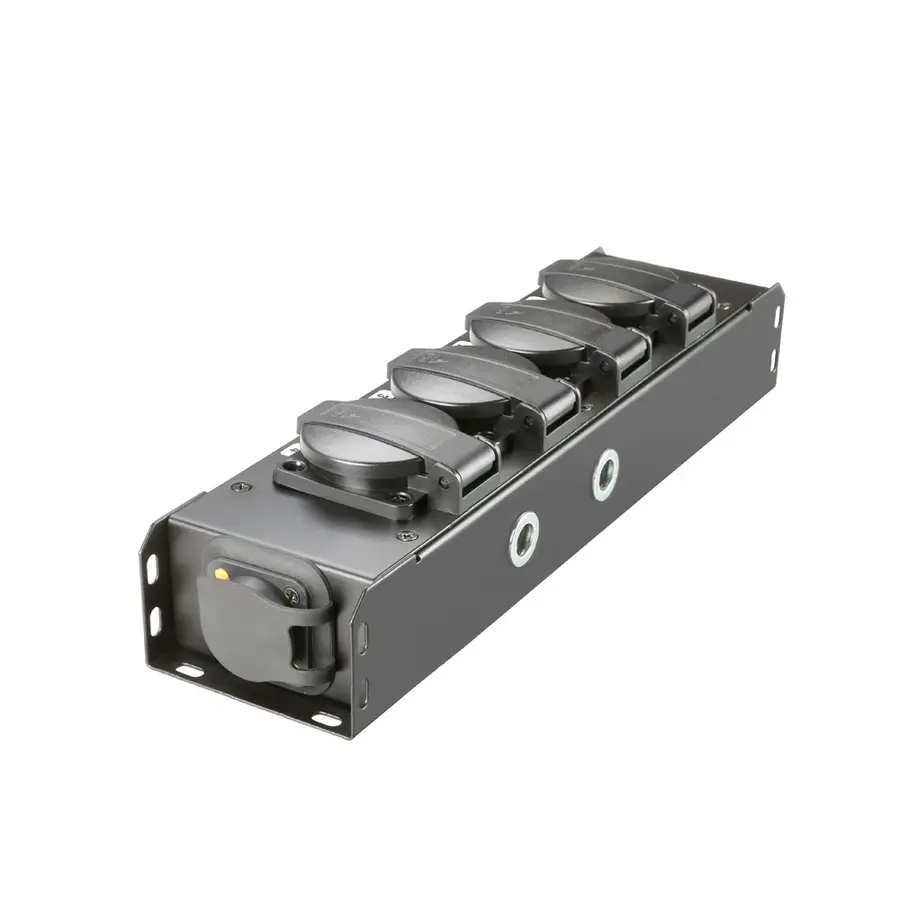 Adam Hall Accessories PRO PORT 4 T Power Strip 4x IP54 + TR1 IN/OUT 