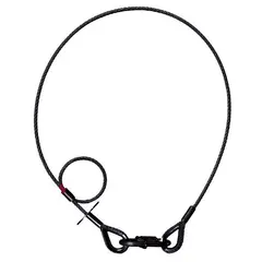Adam Hall Accessories S 58062 SKB Safety Rope 5mm, 0.6m, Cable Eyes, Black