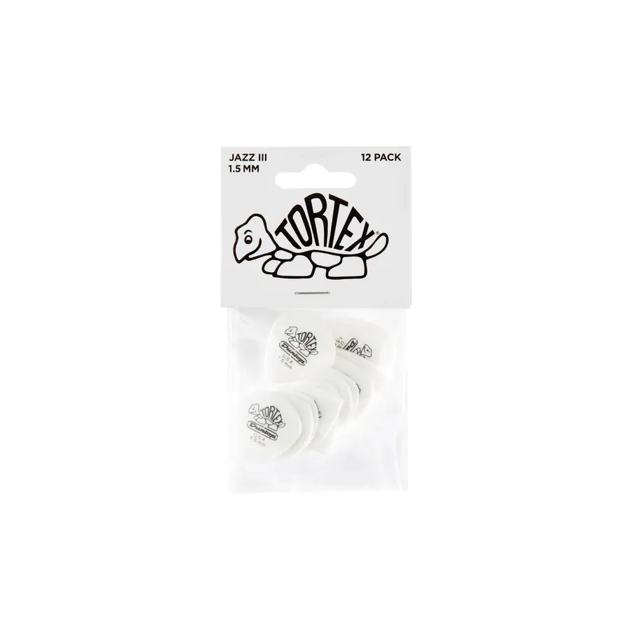 Dunlop 478P1.5 Tortex White JZ3 12-pack 