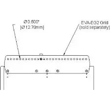 Electro-Voice EVA-EG2-BLK Tilbehør Brakett Lang type EVA Sort