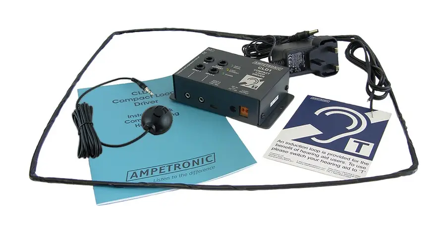 Ampetronic CLD1-CX Forsterker Teleslynge 2,4A, med loop, ikke mic 