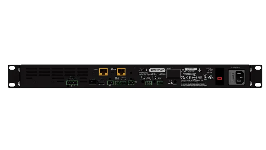 Ampetronic C10-1N Teleslynge forsterker 10A output, 1 kanaler, m/nettverk 