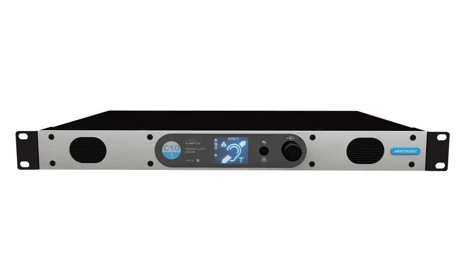 Ampetronic C10-1N Teleslynge forsterker 10A output, 1 kanaler, m/nettverk 
