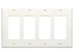 RDL CP-4 Dekkpate 4-gang for US boks Hvit