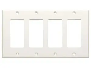 RDL CP-4 Dekkpate 4-gang for US boks Hvit