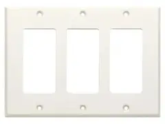 RDL CP-3 Dekkpate 3-gang for US boks Hvit