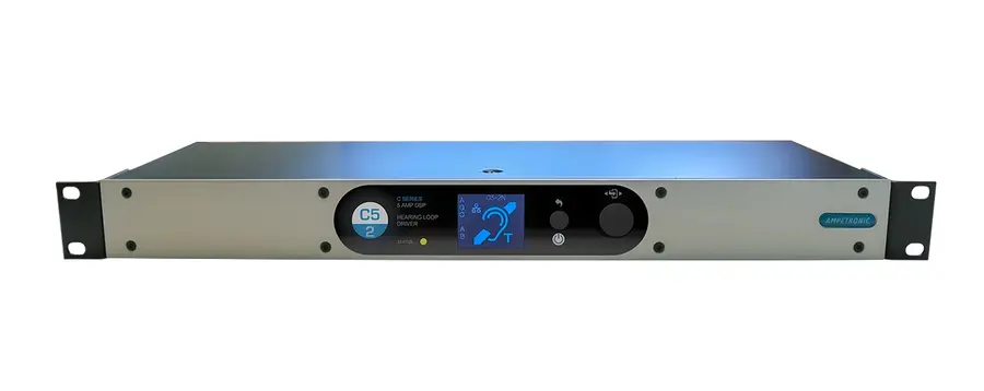 Ampetronic C5-2 Teleslynge forsterker 5A output, 2 kanaler 