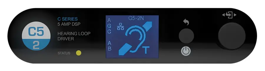 Ampetronic C5-2 Teleslynge forsterker 5A output, 2 kanaler 