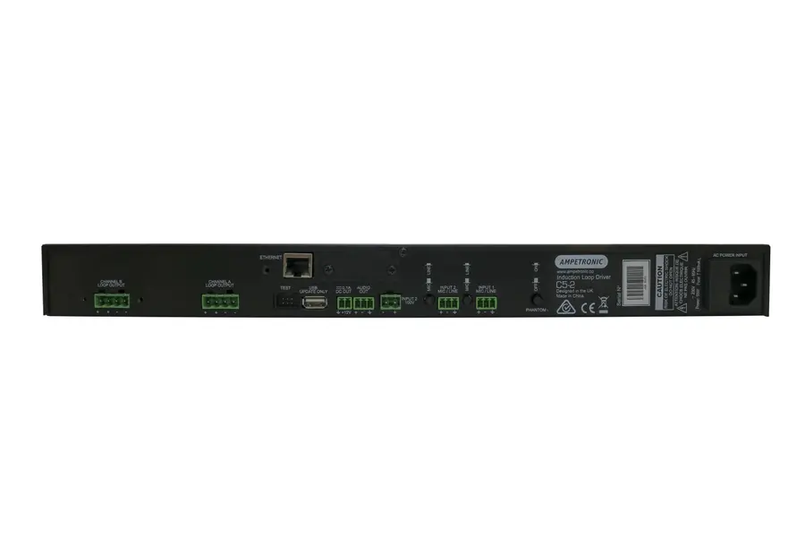 Ampetronic C5-2 Teleslynge forsterker 5A output, 2 kanaler 